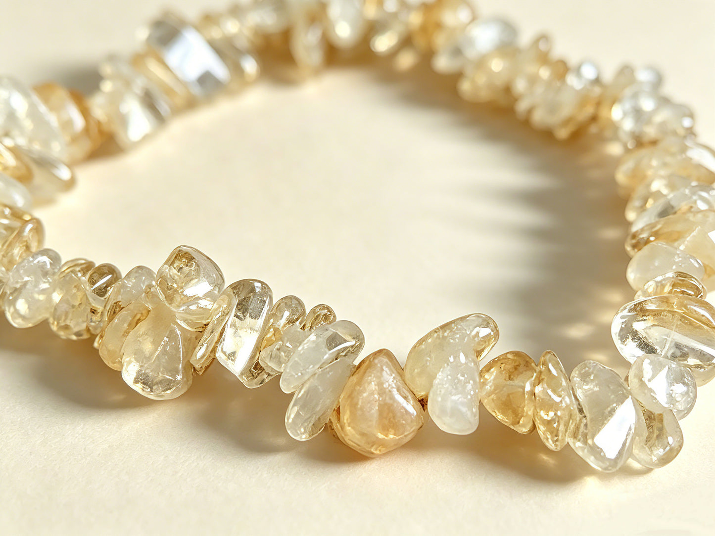 Natural Brazilian Irregular Crystal Bracelet, Gemstone Jewelry