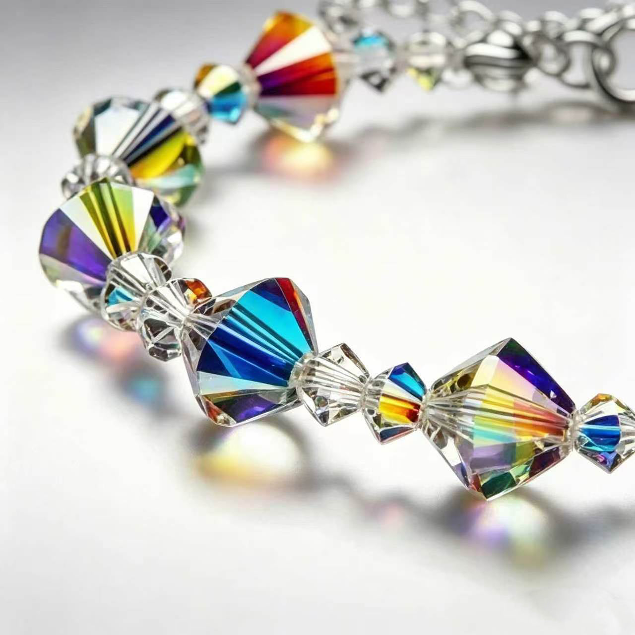 Aurora Square Crystal Lucky Stone Bracelet Fashion Jewelry