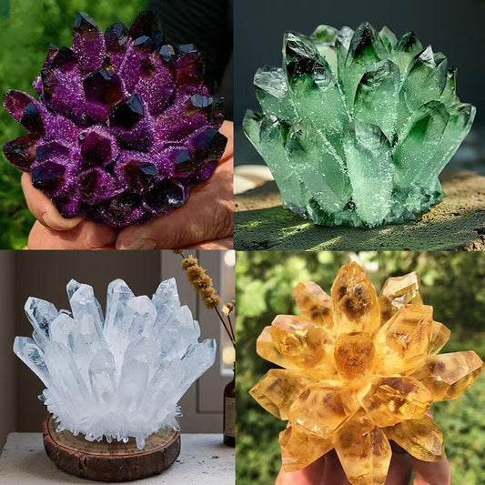 Crystal cluster flower