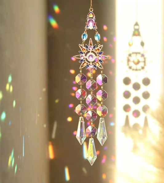 Crystal Dreamcatcher Wind Chime Suncatcher