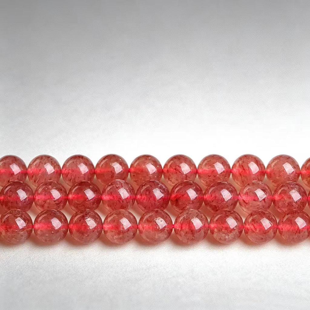 Natural Strawberry Quartz | Love & Heart Healing Beads