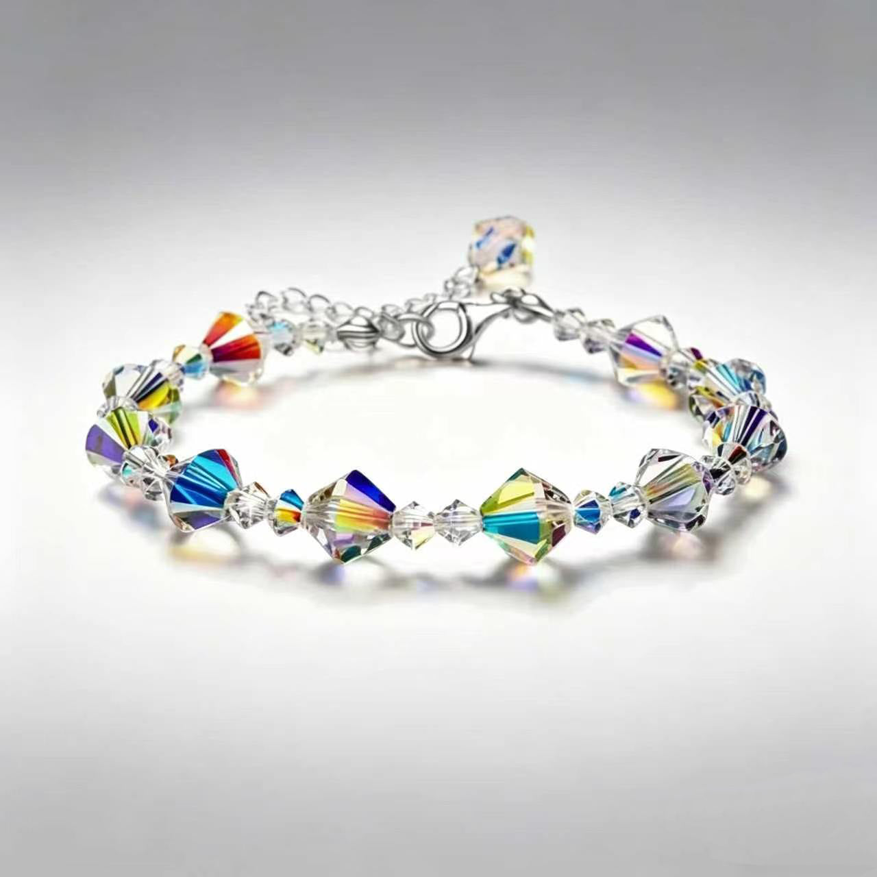 Aurora Square Crystal Lucky Stone Bracelet Fashion Jewelry