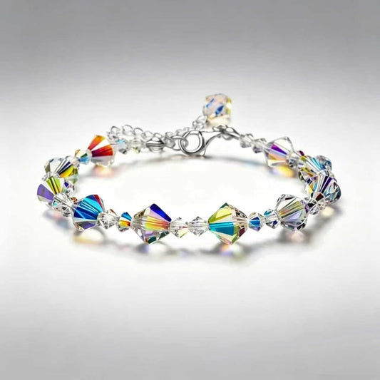 Aurora Square Crystal Lucky Stone Bracelet Fashion Jewelry