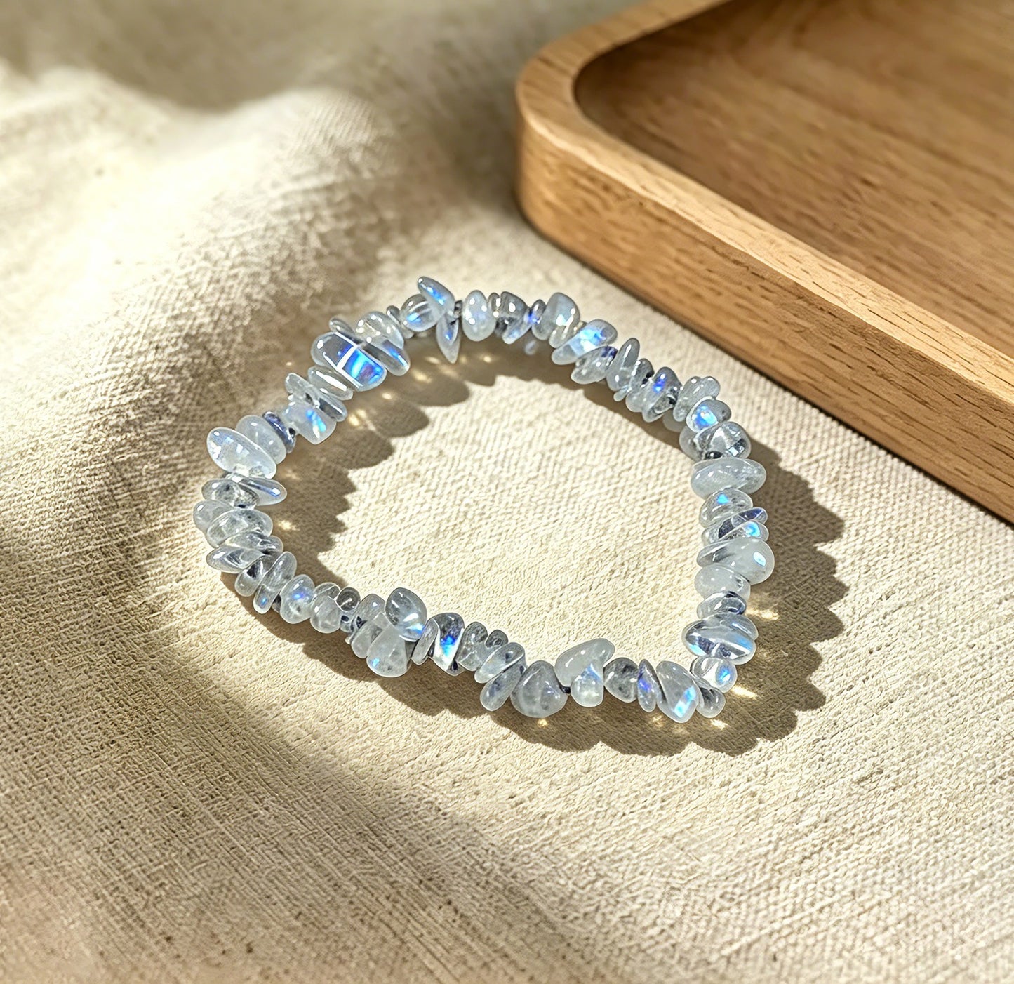 Natural Brazilian Irregular Crystal Bracelet, Gemstone Jewelry