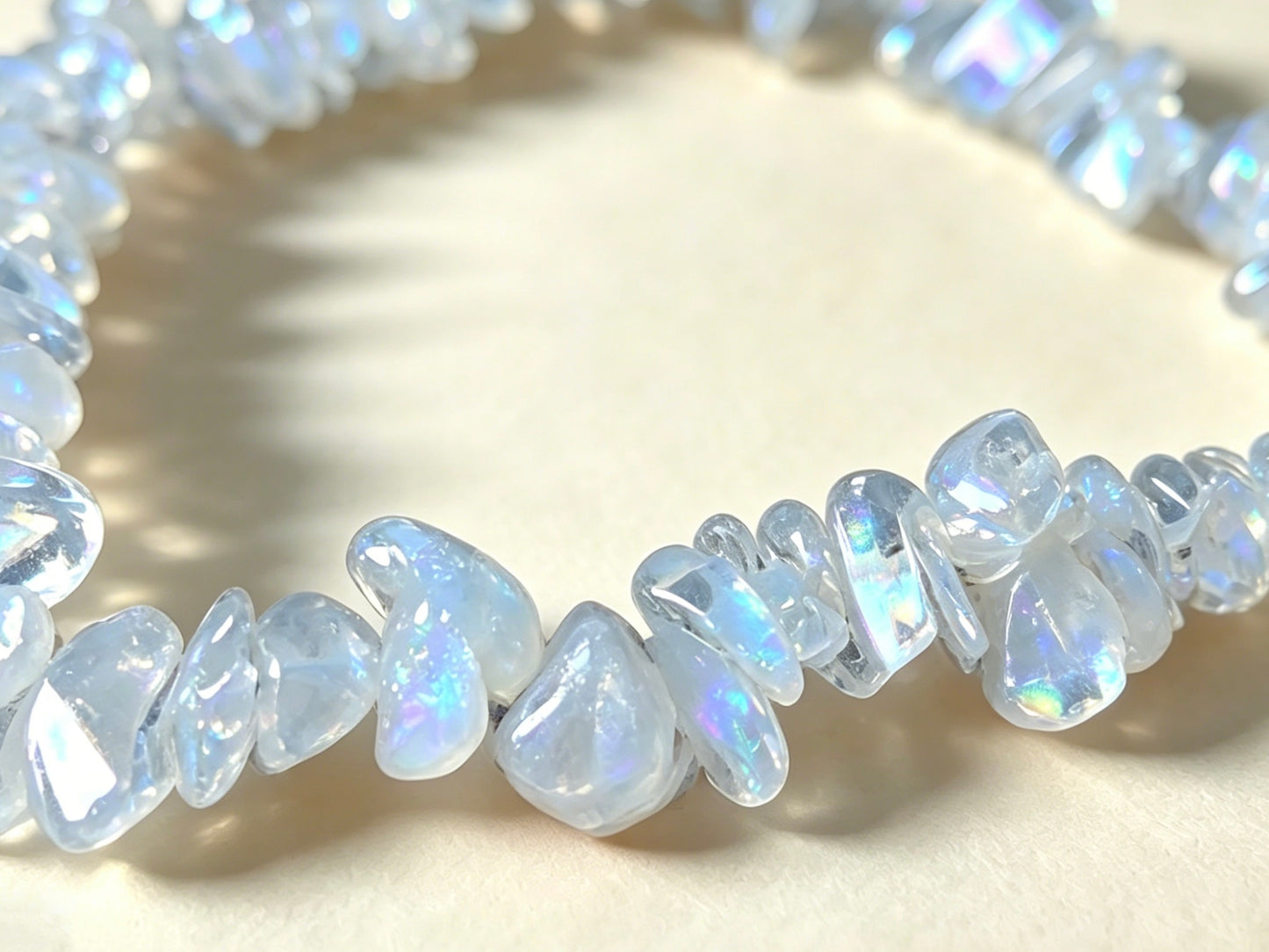 Natural Brazilian Irregular Crystal Bracelet, Gemstone Jewelry