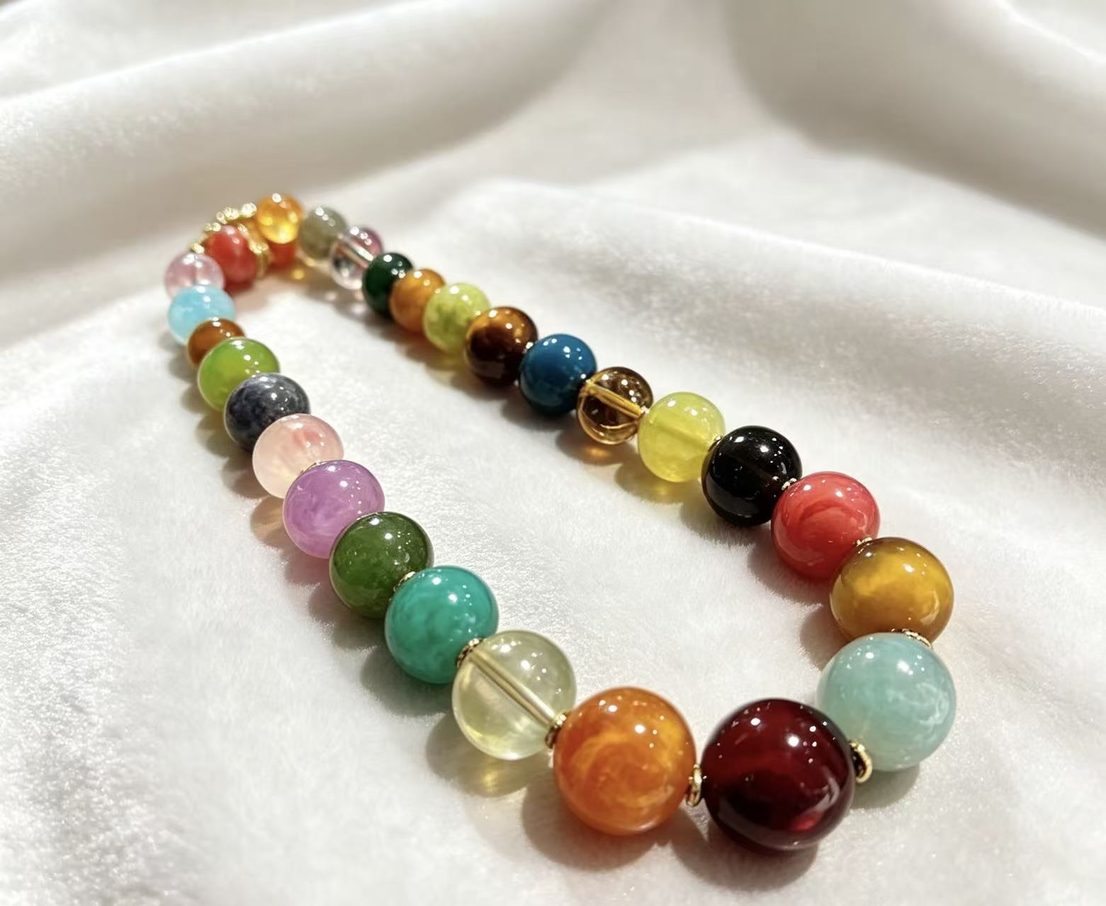 Multi-Gemstone Energy Necklace | Chakra Harmony, Spiritual Healing, Yoga & Meditation