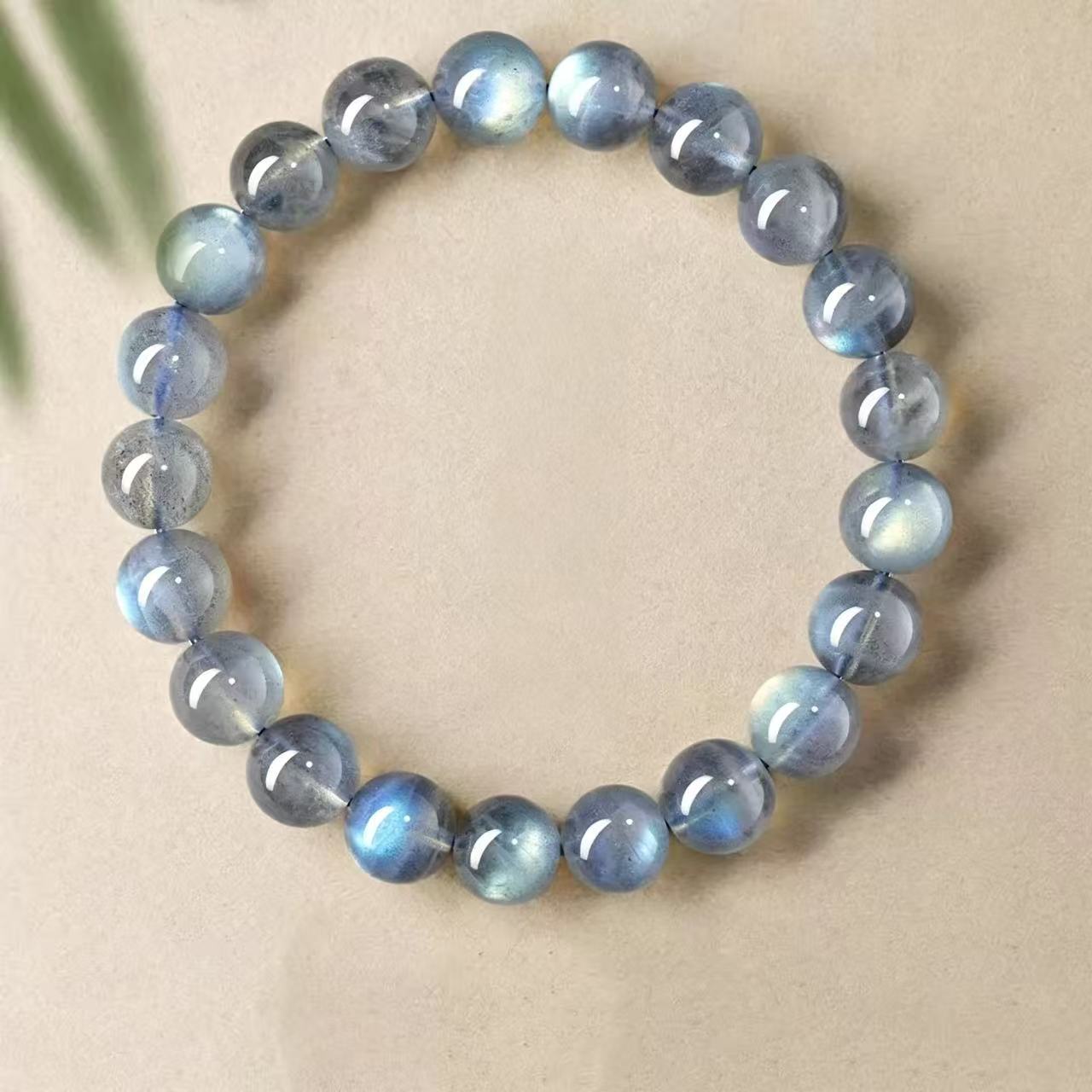 Blue Flash Moonstone Bracelet | Intuition & Emotional Balance Crystal