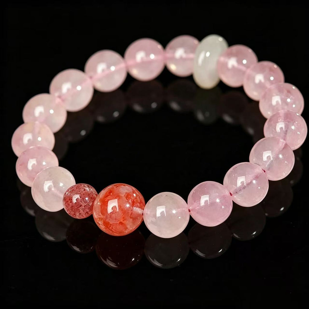 Madagascar Rose Quartz Bracelet | Love Attraction & Heart Chakra Healing 备选精简版