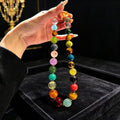 Multi-Gemstone Energy Necklace | Chakra Harmony, Spiritual Healing, Yoga & Meditation
