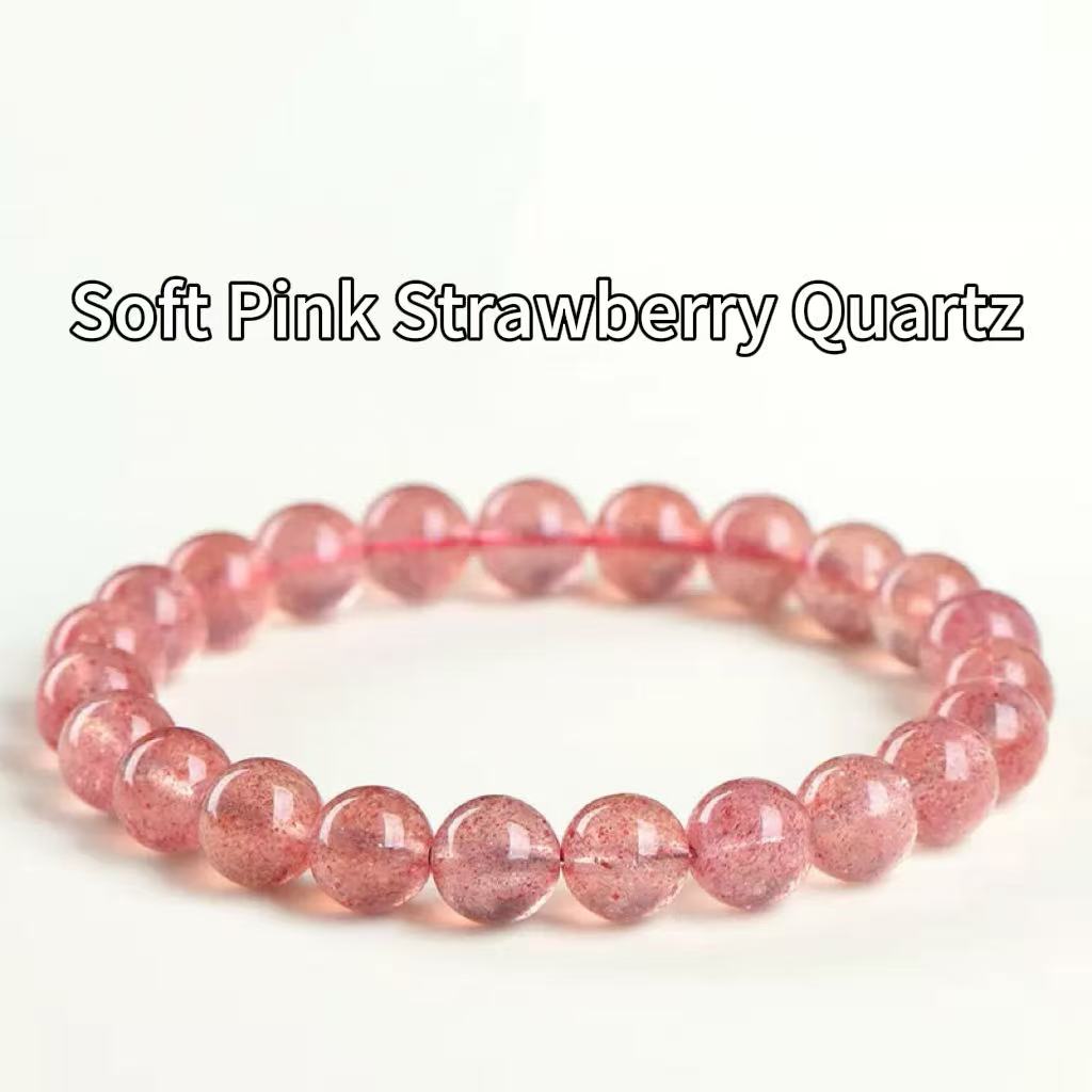 Natural Strawberry Quartz | Love & Heart Healing Beads