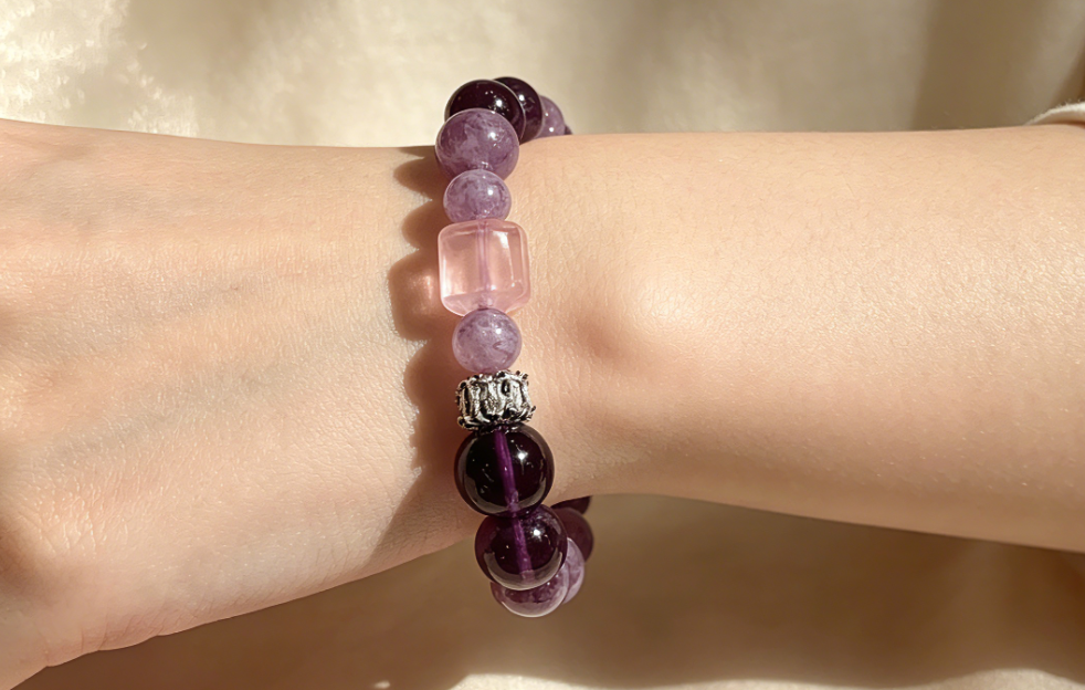 Crown Chakra Amethyst Energy Bracelet