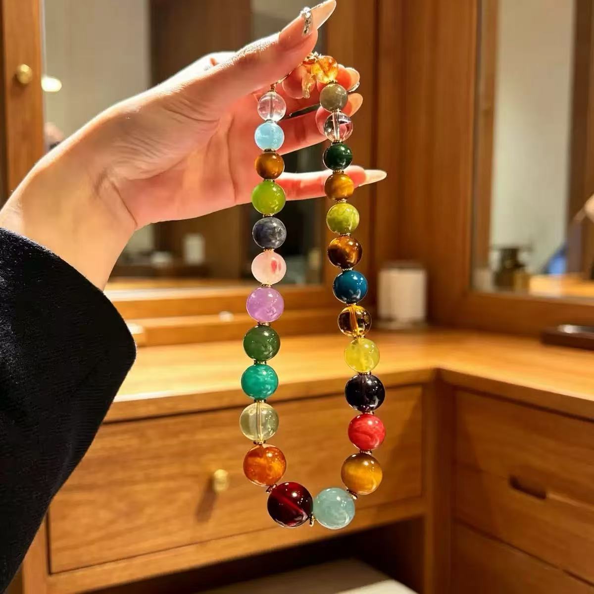 Multi-Gemstone Energy Necklace | Chakra Harmony, Spiritual Healing, Yoga & Meditation