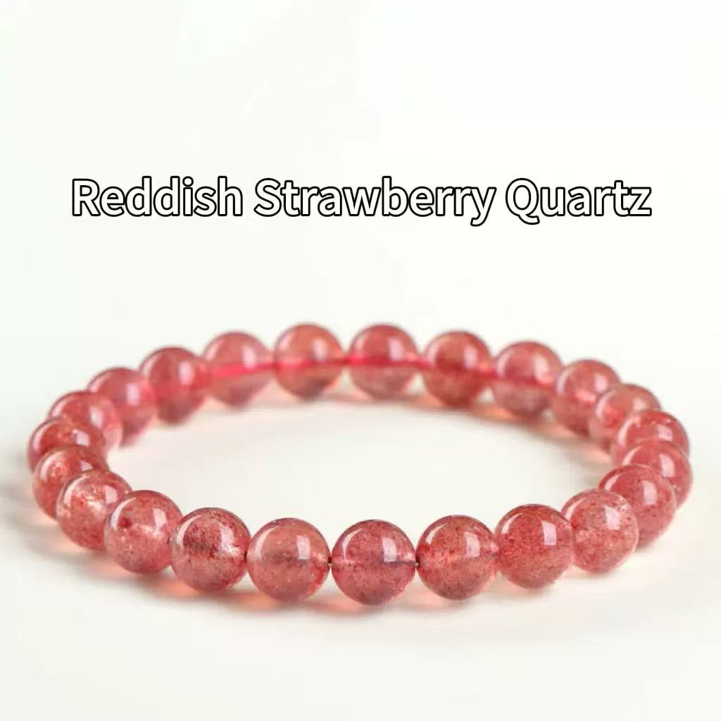 Natural Strawberry Quartz | Love & Heart Healing Beads