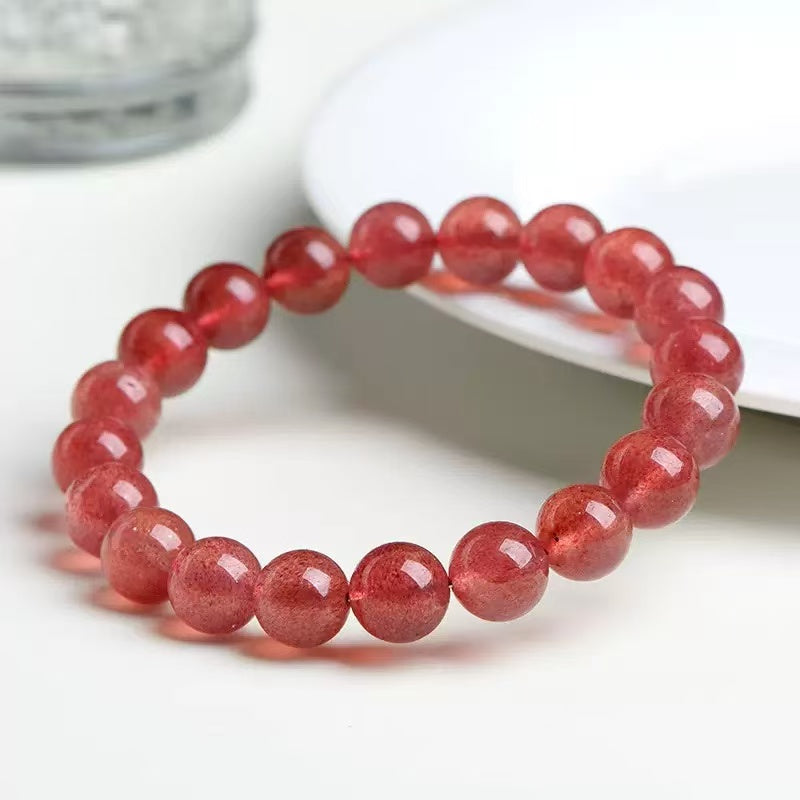 Natural Strawberry Quartz | Love & Heart Healing Beads