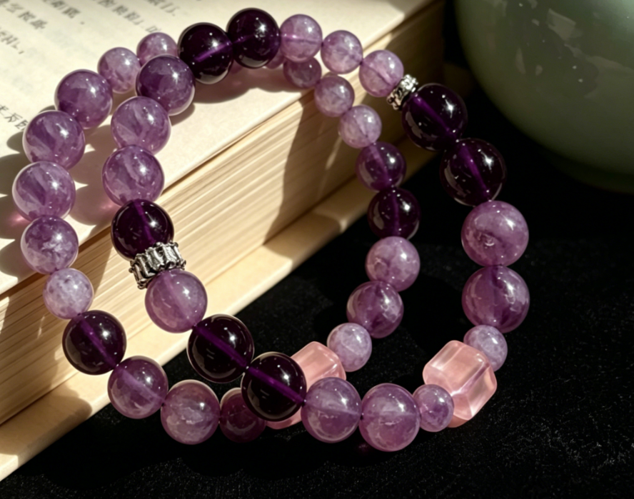 Crown Chakra Amethyst Energy Bracelet