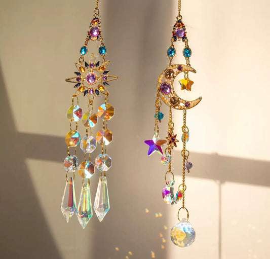 Crystal Dreamcatcher Wind Chime Suncatcher