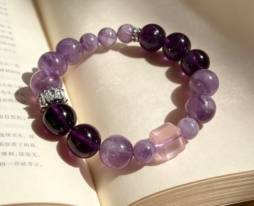 Crown Chakra Amethyst Energy Bracelet