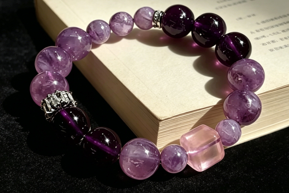 Crown Chakra Amethyst Energy Bracelet