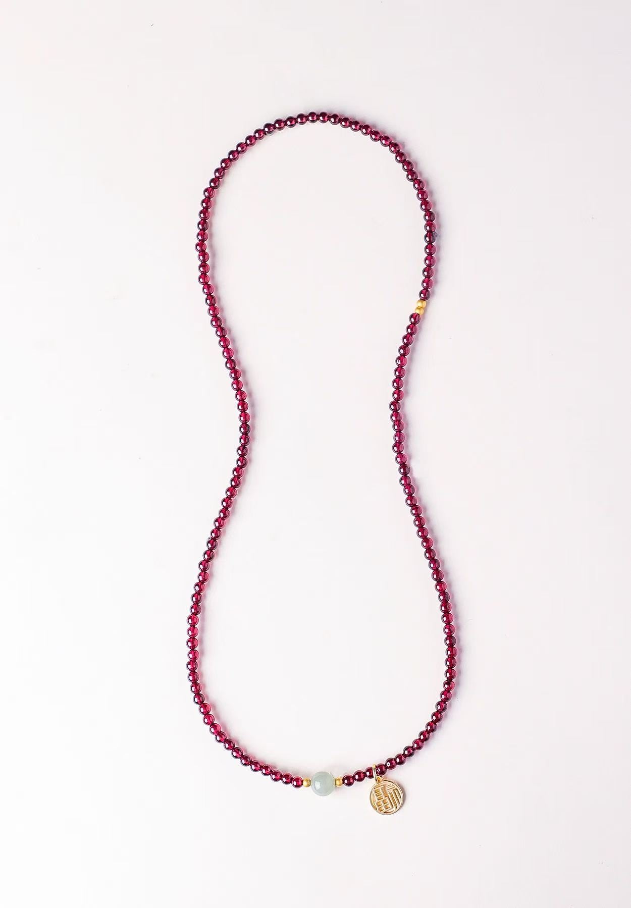 Natural Red Garnet Bracelet | Vitality, Protection & Abundance