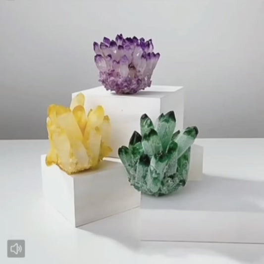 Crystal cluster flower